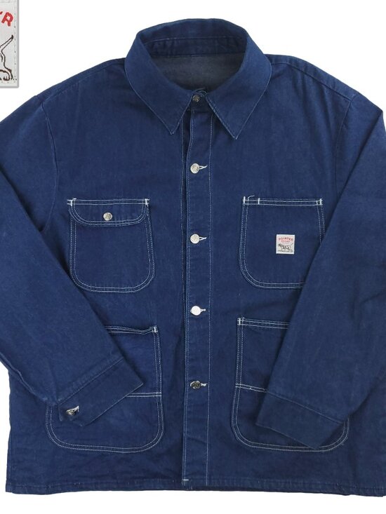 Pointer Brand Other - Pointer Brand Vintage Denim Chore Jacket Indigo Made USA Men's 48 (2XL)